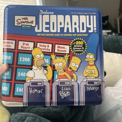 The Simpsons Edition Deluxe Jeopardy Game Pressman 2004 game   - Image 1 of 4