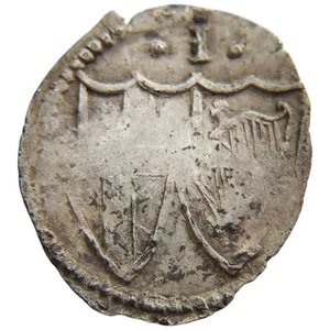 Commonwealth Of England Silver Penny 1d England Under Oliver Cromwell 17D - Bild 1 von 2