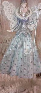 KURT ADLER-WHITE,SILVER & LAVENDER SNOW QUEEN BALLERINA ORNAMENT-A-AS SHOWN-2023 - Picture 1 of 5