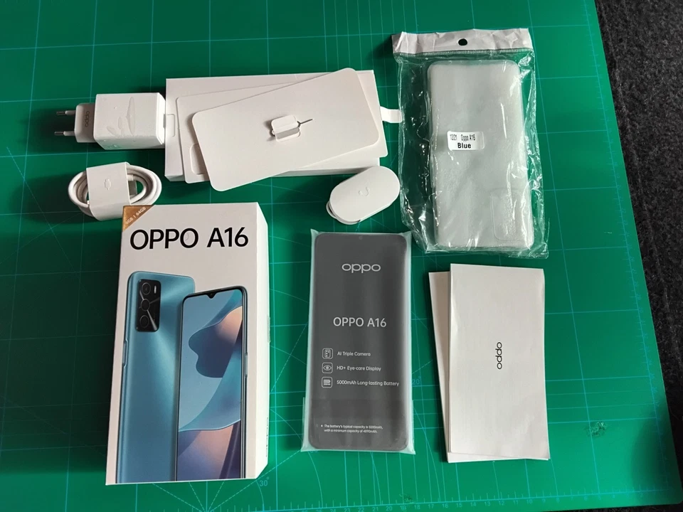 OPPO A16 4GB 64GB LTE 4G SMARTPHONE Pearl Blue BLAU Ohne Simlock DualSIM CPH2269 - Bild 1 von 4