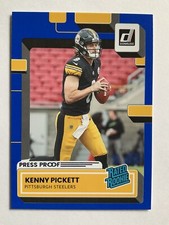 2022 Donruss Football - Kenny Pickett - Blue Press Proof Rated RC - Card No. 301