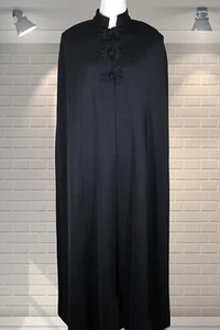 Vintage Vampy Goth Cape in voller Länge - Froschverschlüsse - klein - UK 8/10 - Bild 1 von 5
