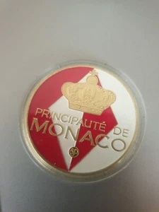 VINTAGE COIN, SOUVENIR OF MONACO, PRINCIPAUTÉ DE MONACO IN PROTECTIVE CASE - Picture 1 of 5