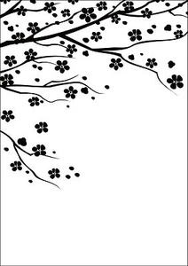 Cherry Blossom 107799 Embossing Folder for Cardmaking, Scrapbooking, etc - Picture 1 of 2
