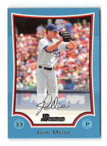 2009 Bowman John Maine #92 Blue  New York Mets
