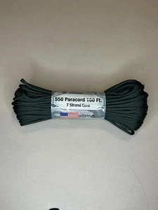 Atwood Rope MFG Parachute Paracord 550 Lbs 100ft. 7 Strand Core. Color: Green - Bild 1 von 9