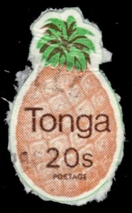 TONGA 440 (SG686) - Lebensmittelprodukte "Ananas" selbstklebend (pb39595) - Bild 1 von 1