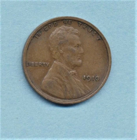 ERROR 1913 Lincoln Cent Nice XF with Die Break Reverse U to O  FREE SHIP Cover