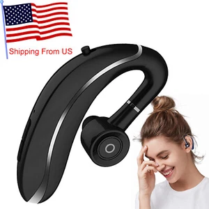 Bluetooth Headset Noise Canceling Wireless Stereo Headphone for iOS Android - Picture 1 of 12