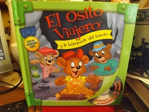 El Osito Viajero Y La Busqueda Del Tesoro,  A Children's Book w/ CD - Picture 1 of 4