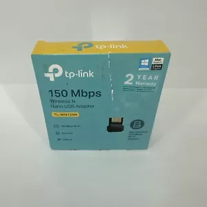 TP-Link TL-WN725N N150 150Mbps Wireless Nano USB 2.0 WiFi Network Adapter Dongle - Picture 1 of 5
