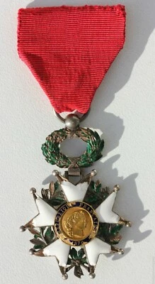 CROIX DE CHEVALIER DE LA LEGION D'HONNEUR ORDONNANCE - 1870 - VERMEIL - Photo 1/4