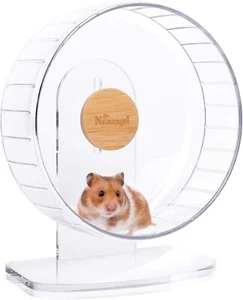 Super-Silent Hamster Exercise Wheels Quiet Spinner Hamster Running Wheels Clear - Picture 1 of 12