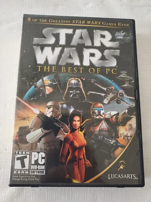 STAR WARS THE BEST OF PC 5 STARWARS GAMES PC DVD-ROM SOFTWARE PC 2006 LUCASARTS - Image 1 of 2