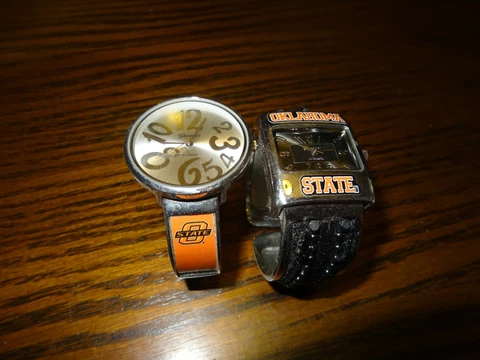 LOT OF 2 OKLAHOMA STATE UNIVERSITY WATCHES **OSU COWBOYS** Cover