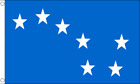 Flagge Irland Starry Plough Blau 150X90cm   Irische Fahne 90 X 150 Cm   Flaggen