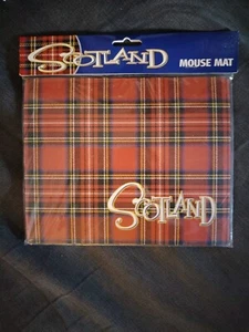 Scotland Tartan Plaid Checked Red Mousemat Mousepad - Picture 1 of 1