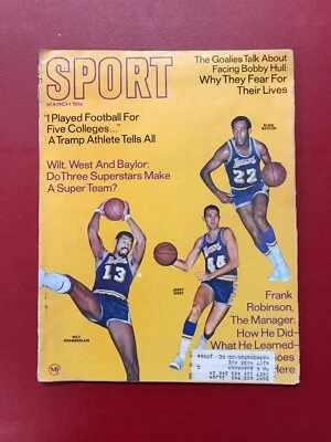 Revista deportiva Vol. 47 Nº 3 de marzo de 1969 - Cubierta Jerry West de Los Angeles Lakers Foto 1 de 3