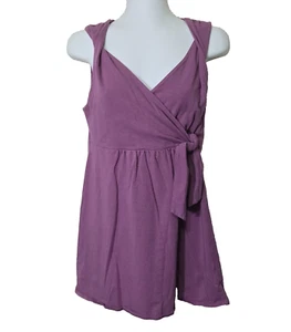 Athleta Top Damen Medium lila Leto Tunika Yoga Tank Athleisure Surplice Knoten - Bild 1 von 10