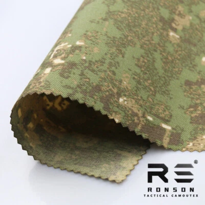 Tactical Green Wasteland Camouflage 1000D Polyester Fabric  waterproof Cloth - Image 1 of 2