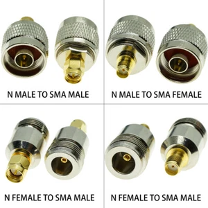 N TYPE to SMA Male Female Plug RF Coaxial Connector Coax Adapter Test Converter - Picture 1 of 13