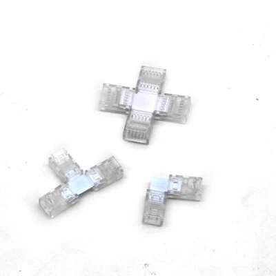 8/10/12mm RGB RGBW RGB CCT 2/4/5/6Pin X L T Clip LED Strip Coupler Connector - Image 1 of 4