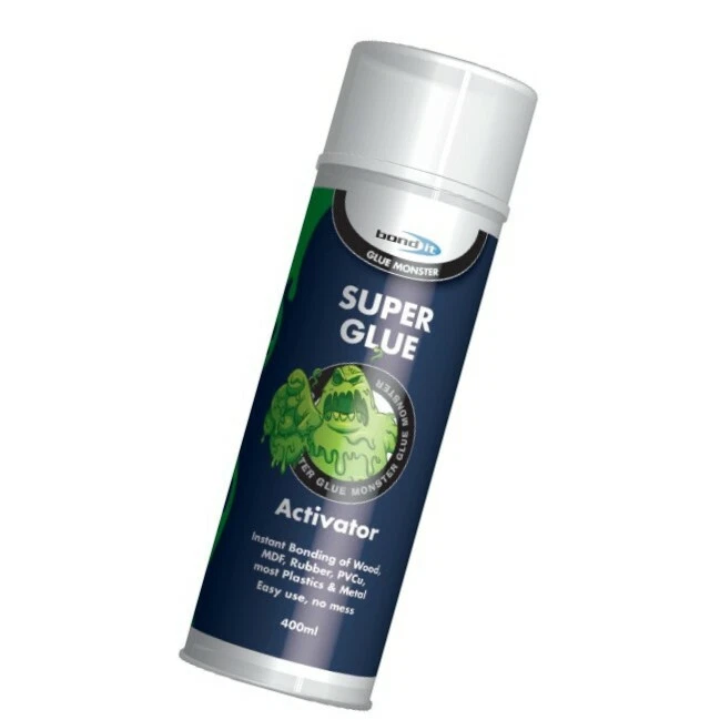 12X BOND IT 400ML SUPERGLUE ACTIVATOR ACCELERATOR SPRAY CYANOACRYLATE FAST