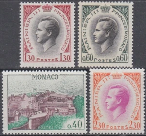 MONACO Sc # 602-4A CPL MNH SET DE 14 - PALACIO REAL y PRINCE RAINER III - Imagen 1 de 1