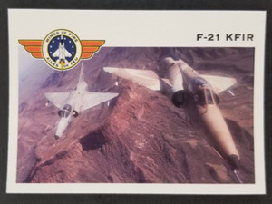 F-21 KFIR 1992 Wings of Fire Plane Jet Panini Card #12 (NM)