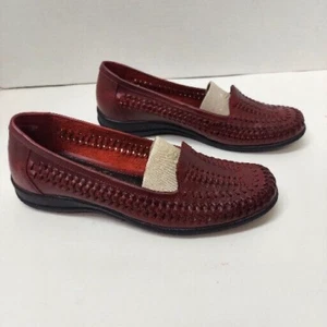 Covington Florence geflochtene geflochtene Leder Slipper Halbschuhe Damenschuhe Größe 7M - Bild 1 von 9