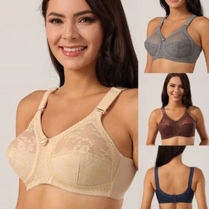 Lace Bra Non Padded Firm support Full Cup Lace Sexy Bra Women Lady Bra Beauty - Picture 1 of 29