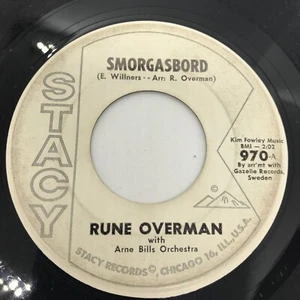 RUNE OVERMAN {Jazz Lounge Instro R&R 45} Smorgasbord / Beatnik Walk ♫ hear PROMO - Picture 1 of 2