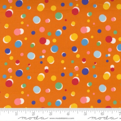 Story Time Happy Dots Orange by American Jane for Moda 1/2 Yard 21795 13 - Image 1 of 2
