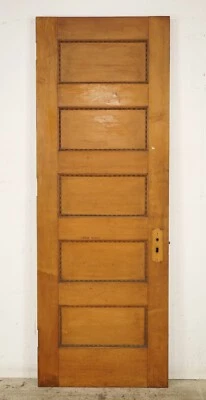 Vintage 5 Panel Wood Passage Door 83 x 29.625 in. - Image 1 of 4