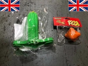 TWO Dog Toys Toothbrush Chew PLUS Orange bouncing Toy - Picture 1 of 7