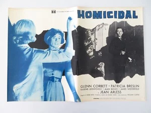 HOMICIDAL - E ITALIAN FOTOBUSTA POSTER GLENN CORBETT PATRICIA BRESLIN 1961 - Picture 1 of 6