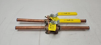 QTY. 2 APOLLO 82-203-K1 1/2" Bronze Ball Valve, Copper Tube Extensions, Lever Op - Image 1 of 4
