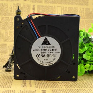 1pc Delta BFB1224HH 12CM 12032 24V0.80A 3-wire Double Ball Blower Cooling Fan