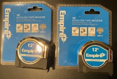 EMPIRE 500AL-12 12' Auto Lock Tape Measure 2 Tapes - Image 1 of 2