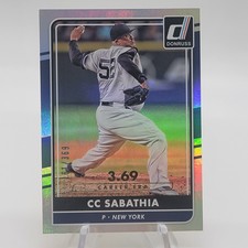 2016 Donruss Stat Line Career CC Sabathia 161/369 #138  Yankees