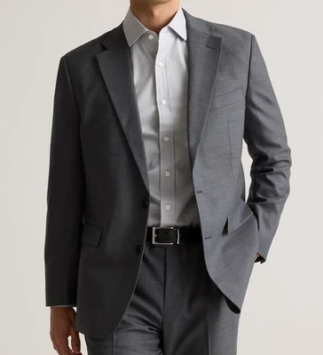 Quince Men's Stretch Wool Blazer Single Breasted Charcoal Grey Size M NWT - Image 1 of 4