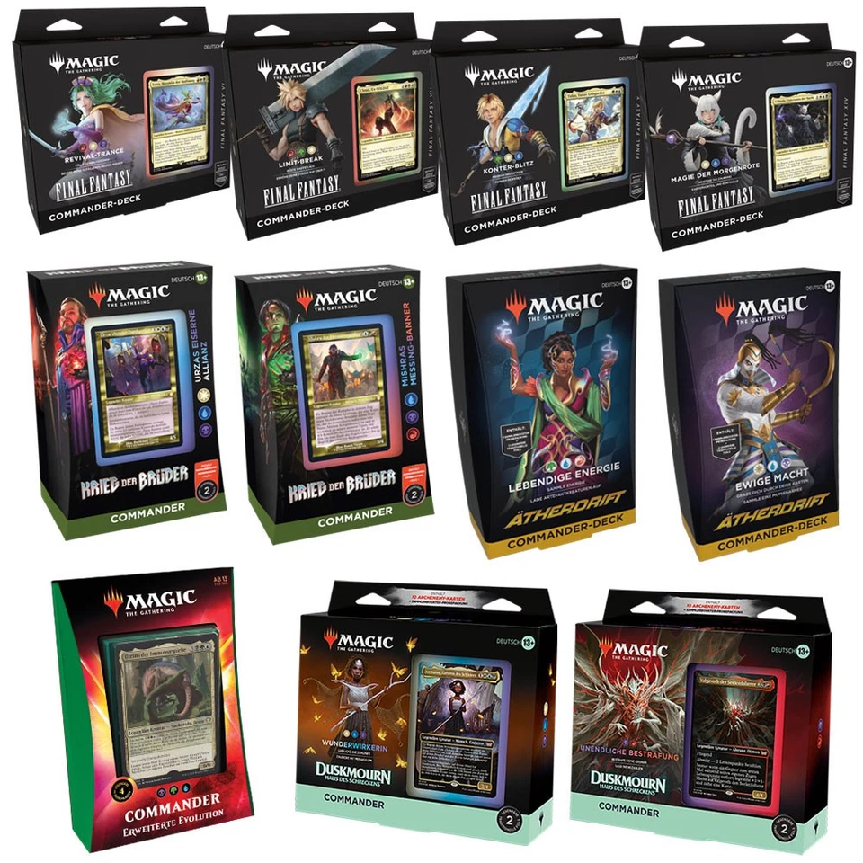 Magic the Gathering Commander Decks Ikoria Duskmourn Final Fantasy Ätherdrift DE - Bild 1 von 1