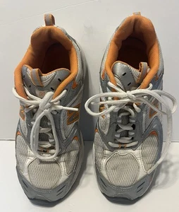 New Balance Women’s Shoes Orange Silver White Lace Up Size 9 - Picture 1 of 16
