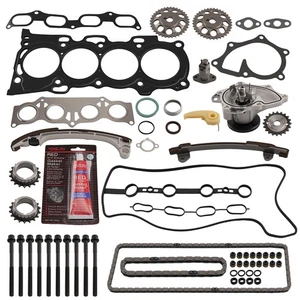 Kit de cadena de distribución con bomba de agua y pernos de cabeza para Toyota Camry Hybrid 2.4L 2AZFE - Imagen 1 de 11