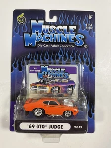 2003 Muscle Machines ’69 GTO Judge Orange Die-Cast 1:64 Neu in OVP 03-50 Funline - Bild 1 von 2