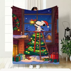 Weihnachts Decke 42.Namenabdruckfähige Cartoon Decken für Sessel und Sofas - Bild 1 von 3