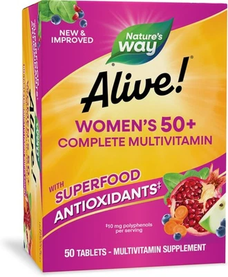 Nature's Way Alive! Multivitamínico Completo Mujer 50+, 50 Unidades (Pack de 1)  Foto 1 de 4
