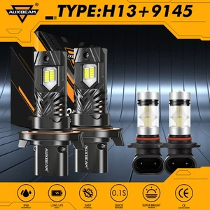 Para Hummer H3 2006-2010 AUXBEAM LED Faro Alto Bajo Bombilla Antiniebla Blanco Combo - Imagen 1 de 12