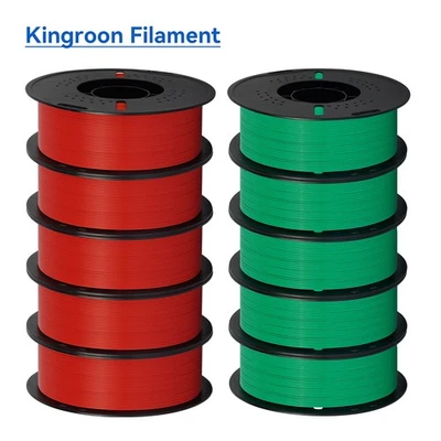 Kingroon 10KG PLA PETG Matte High Speed 1.75 mm 3D Printer Filament Spools Lot - Image 1 of 4
