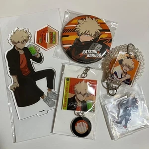 My Hero Academia Bakugou Katsuki Acrílico Soporte Llavero Insignia Set  - Imagen 1 de 1